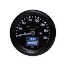 ELT60 Basic Tachometer Scale: 220 km/h; Scale Color: black