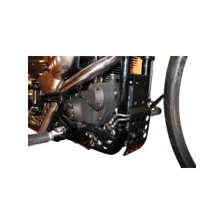 Old School Lower Engine Cover Black Powder Coated
