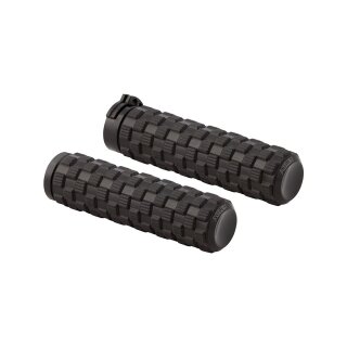 AirTrax Grips Black Endcaps Black 1" Cable operated