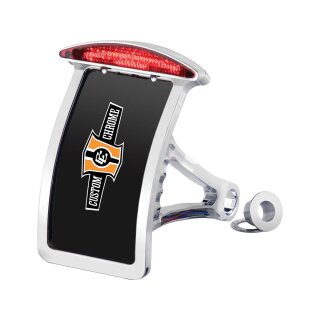Curved Cresent Taillight & License Plate Kit US Specification Chrome