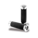 Contour Grips Black Chrome 1" Cable operated