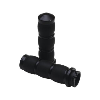 Air Cushion Velvet Air Grips Black 1" Anodized Cable operated