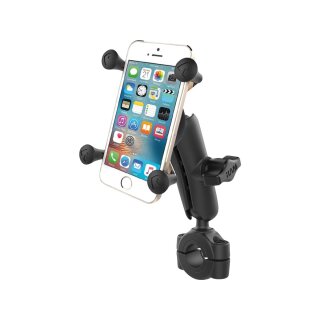Torque X-Grip Handlebar Mounting Kit 3/4" - 1" Handlebar Clamp, Short Arm and X-Grip For Phones Black