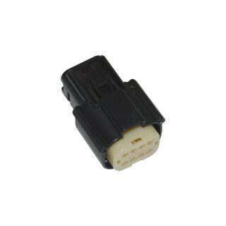 8-Position Molex MX-150 Series Female Connector Black