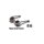 Vintage Headlight Bracket Black