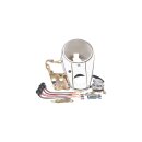3-Light Style Dash Dash & Mounting Kit Chrome