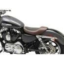 Horizontal Solo Seat Black Dark Brown Alcantara Leather
