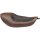 Horizontal Solo Seat Black Dark Brown Alcantara Leather