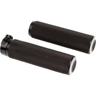 Dual Ring Fusion Grips Black 1" Anodized Cable operated