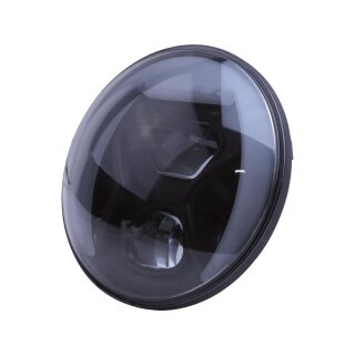 Type 8 7" Headlight Insert with Daytime Running Light, Position Light and Cornering Light Black Clear