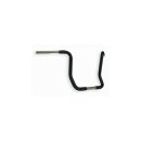 13 Fat Bar Ape Hanger Handlebar Black 1 1/4" Powder...