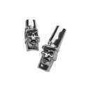 Skull Pushrod Tube Clip Polished
