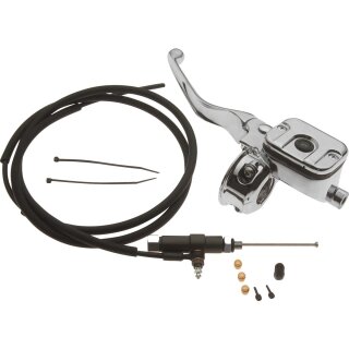 Hydraulic Clutch Conversion Kit With 80" hose Chrome