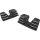 Black Hi-Lighted Finned Headbolt Covers
