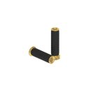 Traction Grips Black Brass 1" Polished Throttle By Wire