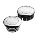 Screw In Pop-Up Gas Cap Set Vented with one dummy cap Chrome