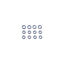 Push Rod Seal Kit, Blue Silicone, large seals