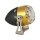 Retro LED Taillight Bezel: satin, Housing: satin Brass Black LED