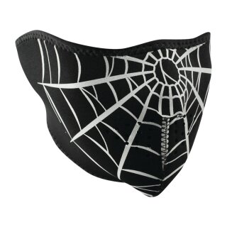 Spider Web Neoprene Neoprene Half Face Mask