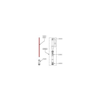 PUSHROD SET ENGINE Black Pushrod Set for 1 Hole Lifters