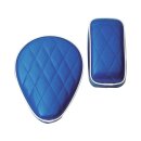 Small Spring Diamond Solo Seat White Piping Blue...