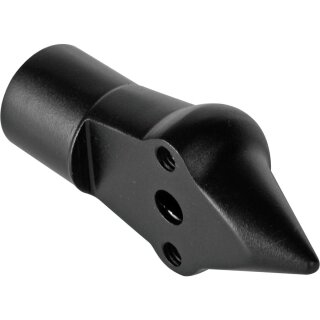 Down & Inside License Plate Turn Signal Bracket Flat Black Satin