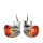 Bullet Visor Turn Signal Chrome Amber