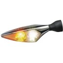 Micro Rhombus PL Titan LED Turn Signal/Position Light Satin Clear LED