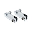 Footpeg & Stirrup Extenders Chrome