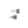 Fork Sidemount Headlight Mount With rubber spacer Chrome