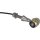 Retro LED Turn Signal V2A Polished stem Black Polished Clear LED