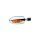 BL 1000 Yellow Bar End Turn Signal Aluminum Polished Orange Halogen
