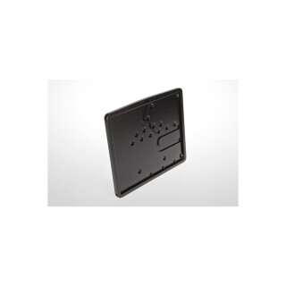 Inside License Plate Base Plate German Size 200x180mm Black Satin