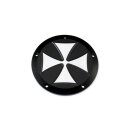 Iron Cross Derby Cover 6-hole Black Satin