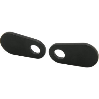 Turn Signal Mounting Plate Black Powder Coated