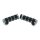 Premium ISO Grips With throttle assist lever Black Chrome 1" Cable operated