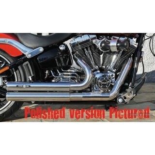 Hot Shot E3 Top Chopp Rocker Exhaust System Black Coated