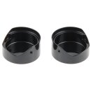 End Cap Fork Cover Cult-Werk Fork Cap With Logo Black Powder Coated