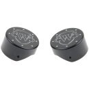 End Cap Fork Cover Cult-Werk Fork Cap With Logo Black Powder Coated