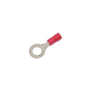0,7-1,2 mm PVC #.25" Ring Terminal Red