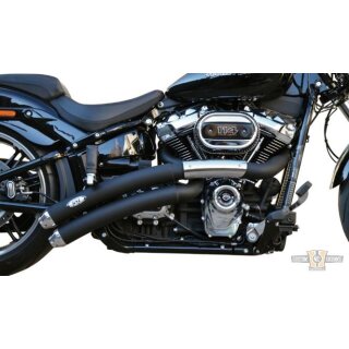 Rainbow Down Under Short Exhaust System Black Coated