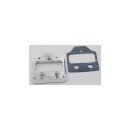 Down & Inside License Plate Bracket Polished