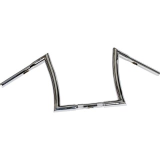 12 Bad Ape Hanger Handlebar Chrome 1 1/4" Throttle By Wire