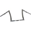 12 Bad Ape Hanger Handlebar Chrome 1 1/4" Throttle...