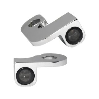 NANO Series LED Turn Signals Chrome Smoke LED
