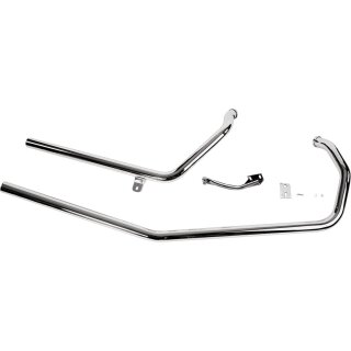 Upsweept Drag Pipes Exhaust Chrome