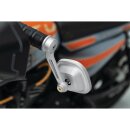 Dillinger Bar End Mirrors Silver
