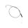 Armor Coated Idle Cable 90 ° Stainless Steel Clear Coated 44,5"