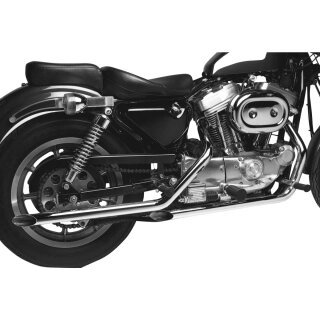 Drag Pipes Exhaust Slash Cut Chrome