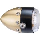 Retro LED Taillight Bezel: satin, Housing: satin Black LED